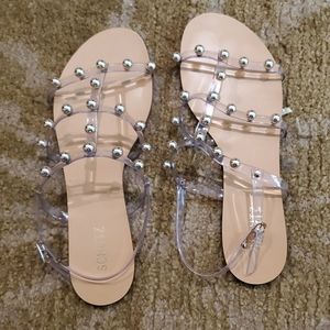 Brand new Jelly sandals with studs